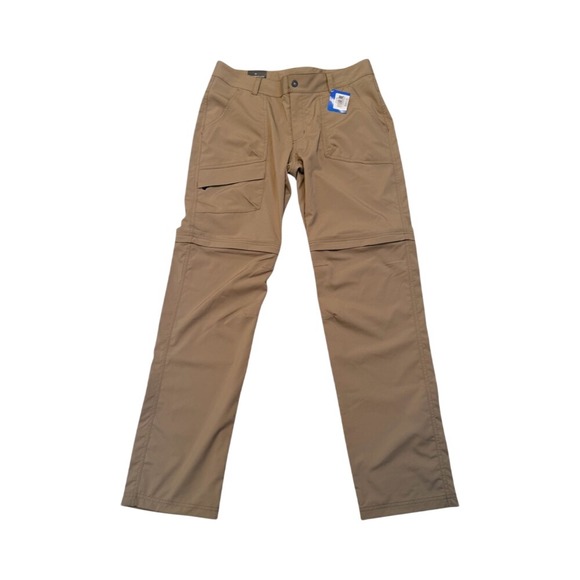 Columbia Pants - Columbia Womens Kestrel Trail Convertible Pants Size 12 Long Tan Omni Shield NWT